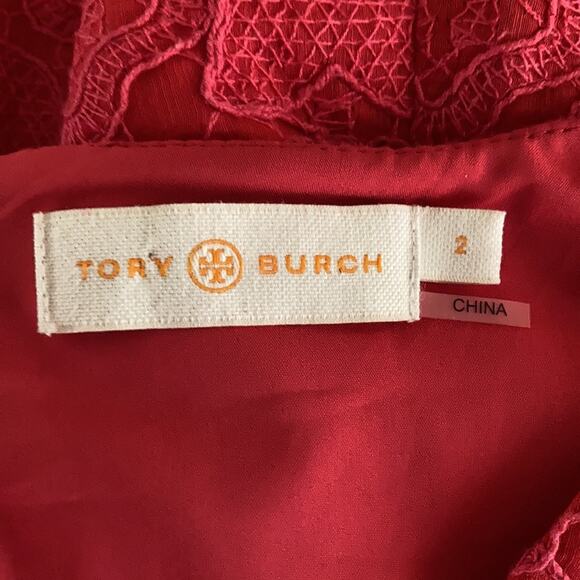 Tory Burch Cameron Lace Sheath Dress Size 2 - Picture 6 of 8